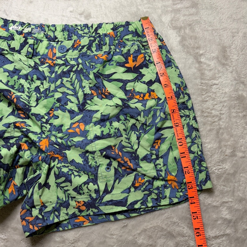 REI Co Op Amphib Shorts Womens M Green Floral Outdoor Hiking Beach Gorpcore - Picture 10 of 10
